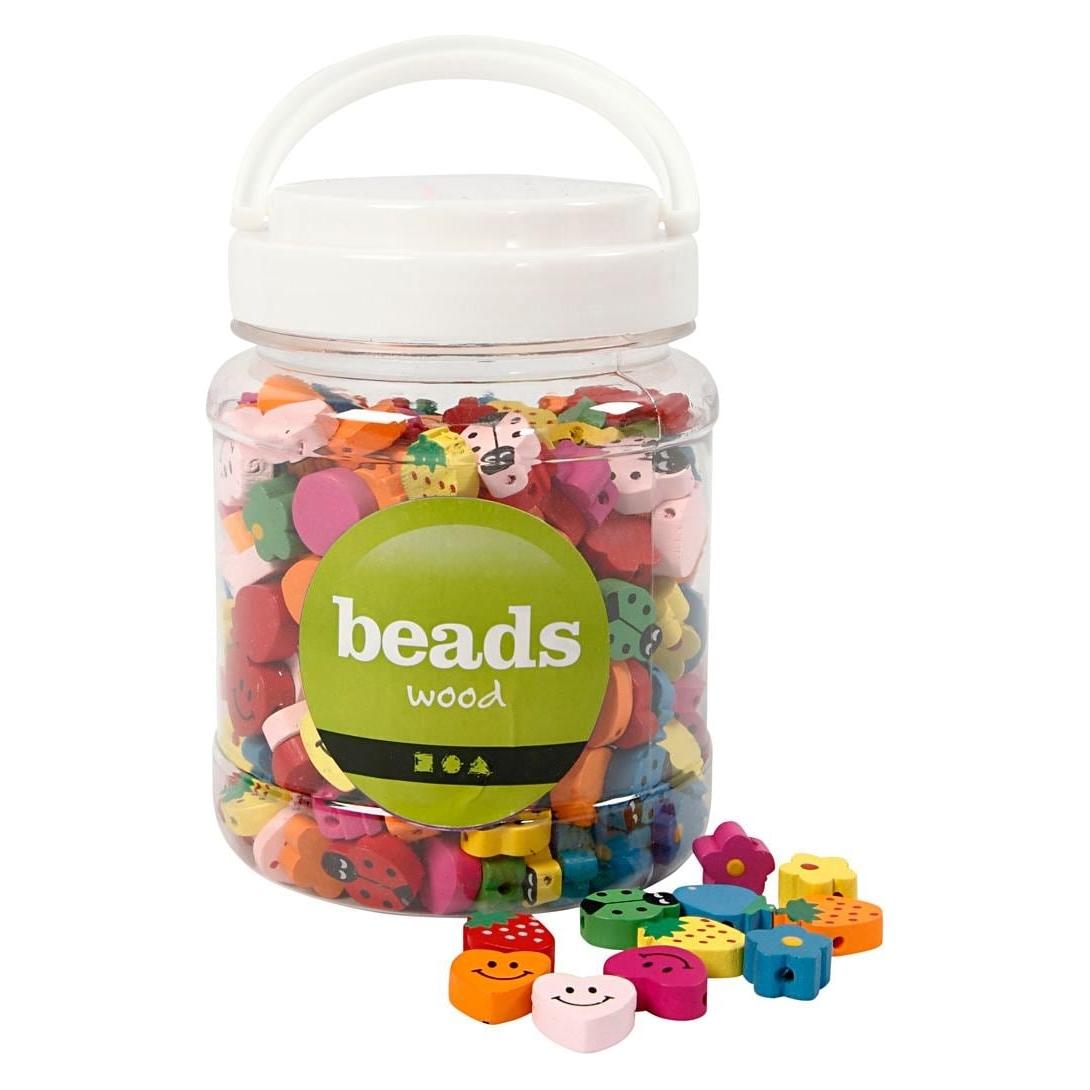 Creativ Company Shaped wooden beads (5707167005279)
