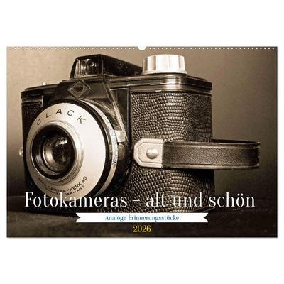 Fotokameras - alt und schön (Wandkalender 2026 DIN A2 quer), CALVENDO Monatskalender