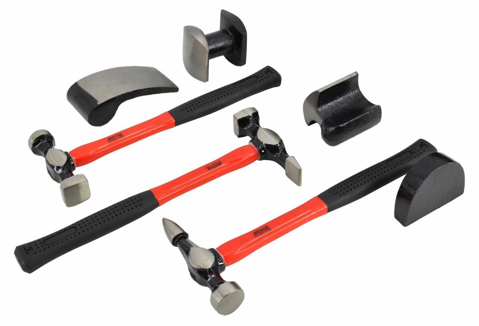 AWTools set van 7 blikslagershamers met zwarte koffer