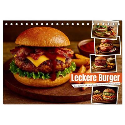 Leckere Burger (Tischkalender 2027 DIN A5 quer), CALVENDO Monatskalender