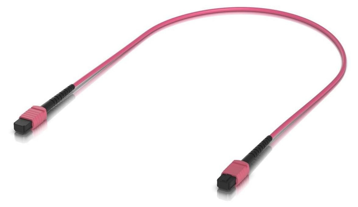 Ubiquiti UACC-OFC-MA-MPMP-0.5M-10 MPO-12 naar MPO-12 OM4 OFC Patchkabel, 0,5 meter