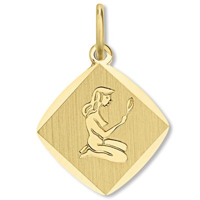 Sternzeichenanhänger ONE ELEMENT "Sternzeichen Anhänger aus 333 Gelbgold", gold, Schmuckanhänger, Damen, JungfrauimSetmitHalskette, Steinbock, Gelbgold 333 Gold, Gelbgold 333, Gold