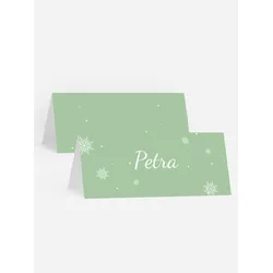 Tischkarten zur Weihnachtsfeier selbst gestalten mit Spruch und Fotos im Onlinedesigner bei Meine-Kartenmanufaktur.de