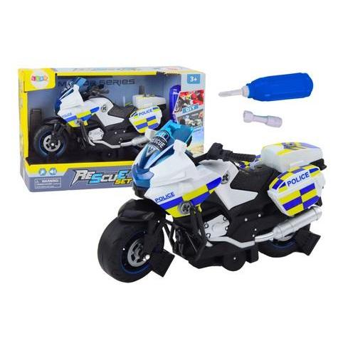 Lean Toys Polizei dreht Motorrad-DIY-Lichtergeräusch (49672754)