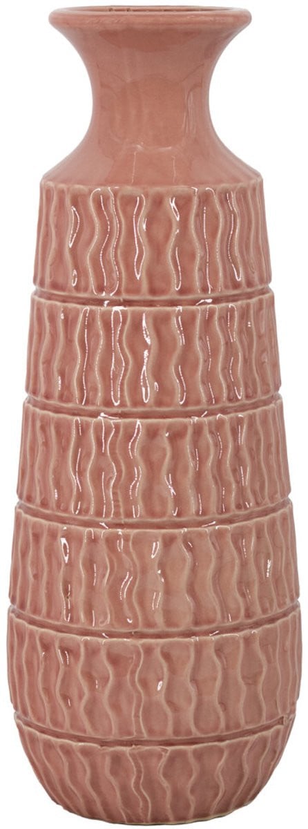 Aardewerk vaas Aztec roze