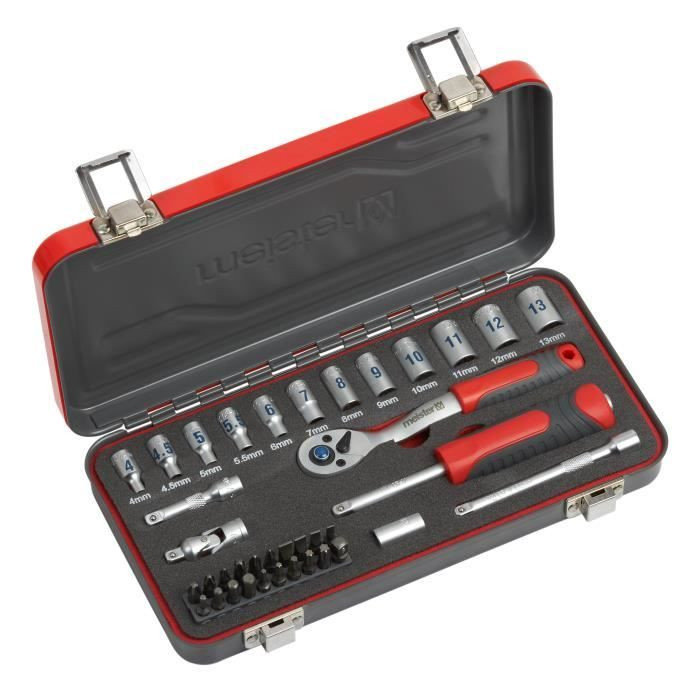 Meister doppenset 1/4 inch 38 delig