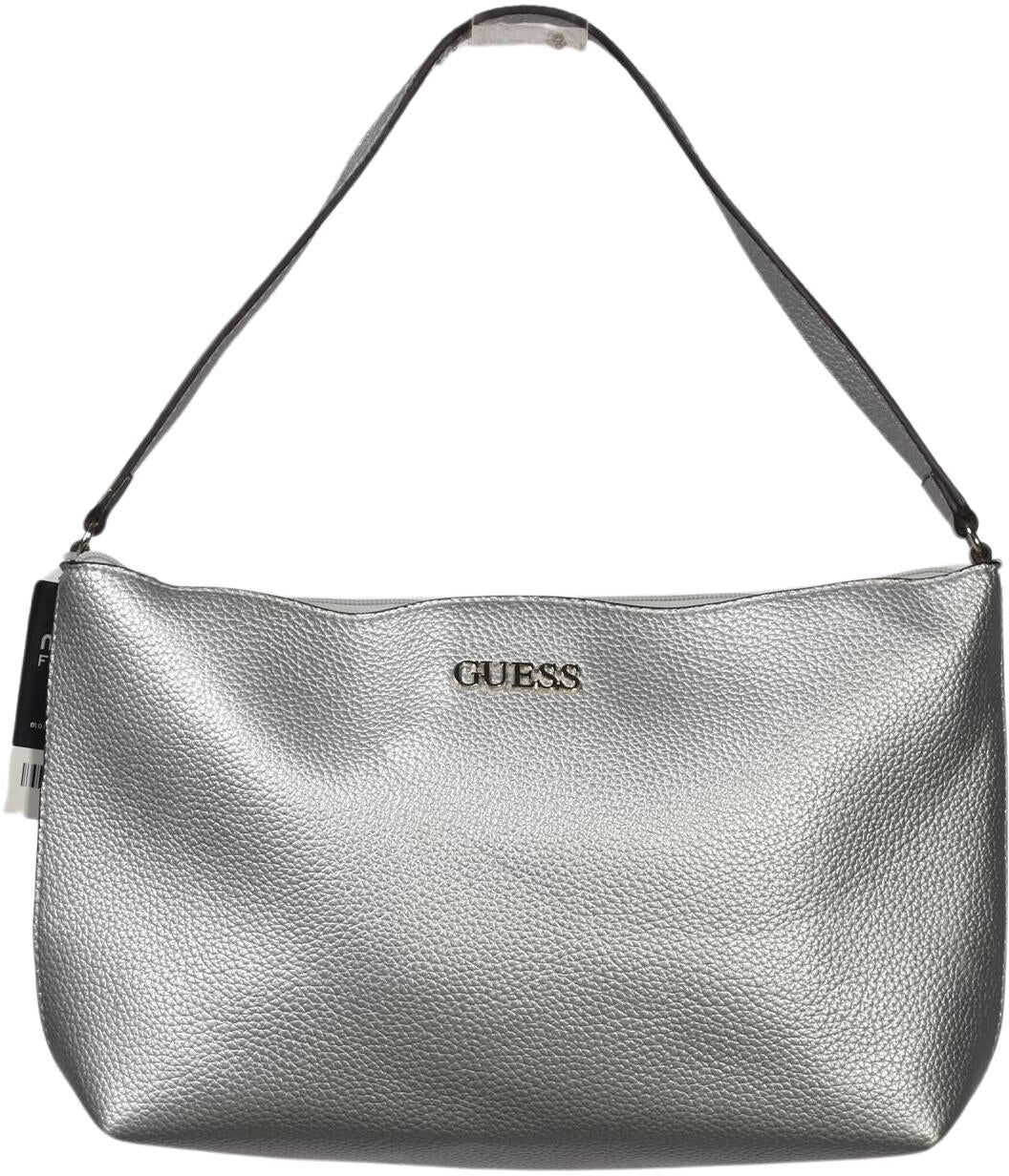Guess Damen Handtasche gross, Silber, Kunstleder - Second Hand