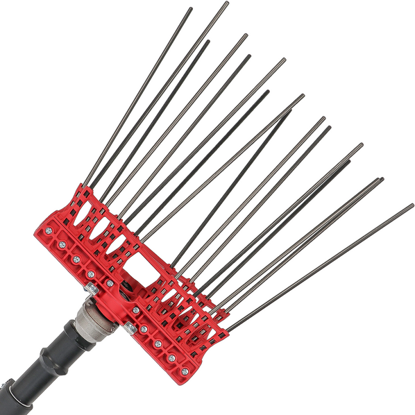 Lisam Swing 36V - Elektrischer Olivenrüttler mit Batterie - Mit 8 + 8 Carbonzinken - Teleskopstange - 220-300 cm