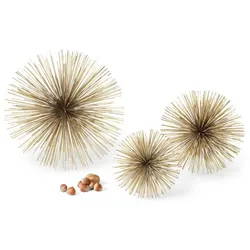Riccio Deko-Sterne - goldene Stachelkugel 30 cm