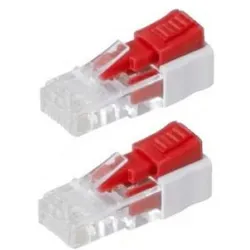 Exertis Connect RJ45-Schloss zum Blockieren und Verriegeln von freien RJ45-Buchsen, 10 Stück Ideal zum Verhindern vo (Netzwerk Zubehör), Zubehör Netzwerk
