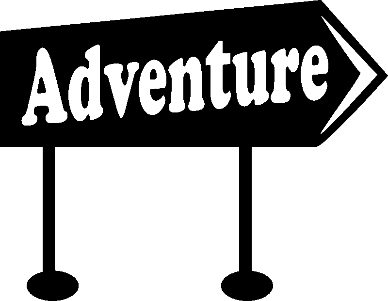 Ambiance-sticker Sticker adventure panneau