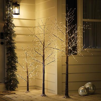 Micro LED Outdoor Snowy Tree - 5' - Ballard Designs