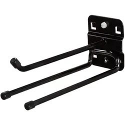 PROREGAL Werkzeughalter für Lochplatte 3-fach 15cm | Tiefschwarz