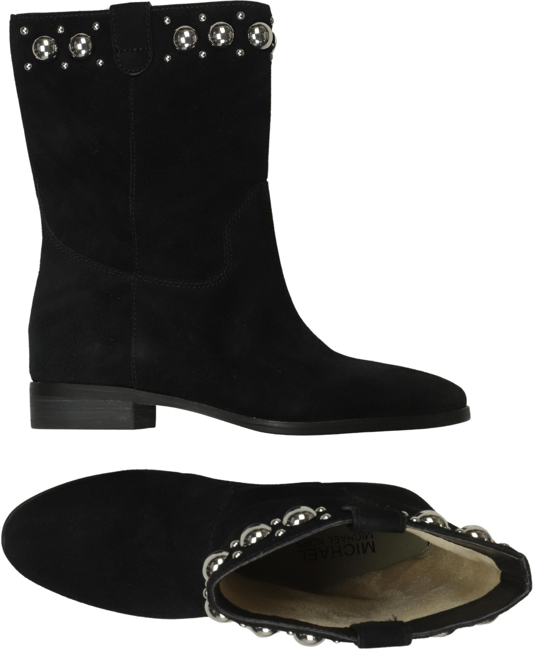 Michael Michael Kors Damen Stiefel, Schwarz, Gr. EU 37 (US 6), Leder - Second Hand
