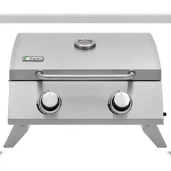 tepro, Tischgasgrill Chicago, Edelstahl, mit  2 Drehreglern