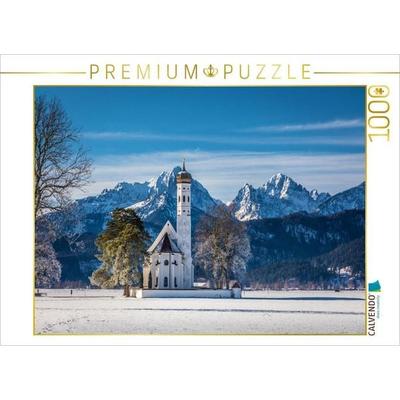 CALVENDO Puzzle Wallfahrtskirche St. Coloman bei Schwangau | 1000 Teile Lege-Größe 64 × 48 cm Foto-Puzzle für glückliche Stunden