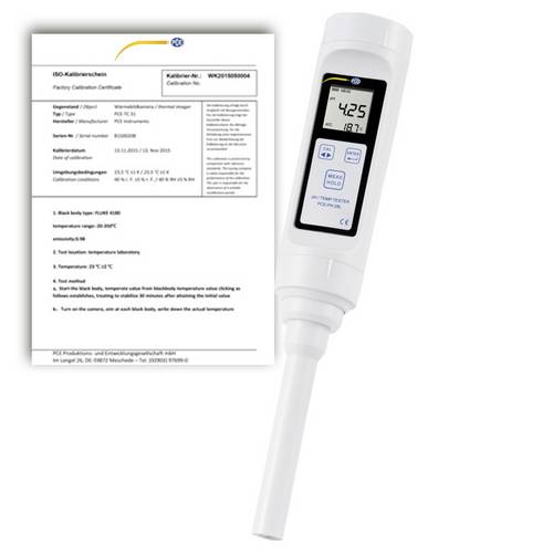 PCE Instruments PCE-PH 28L-ICA pH-Messgerät kalibriert (ISO) pH-Wert, Temperatur