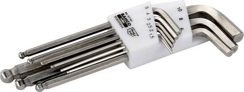 Bahco Winkelschraubendreher-Set 2.5 mm, 2 mm, 3 mm, 4 mm, 5 mm, 6 mm, 8 mm, 10mm 9teilig