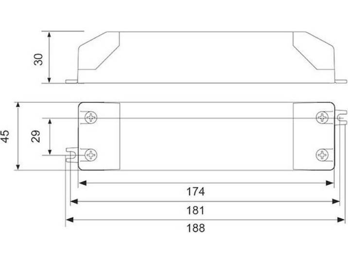 Self Electronics SLT60-24VLG-E LED-driver Constante spanning 60 W 0 - 2.5 A 24.0 V/DC Geschikt voor meubels\, Niet dimba