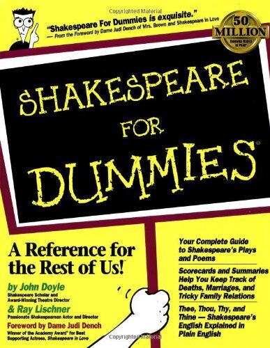 John Doyle - Shakespeare for Dummies (For Dummies (Computer/Tech)) - Preis vom 10.10.2026 11:48:34 h