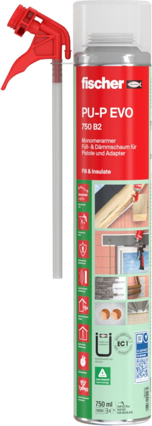 fischer Monomerarmer PU-Schaum PU-P EVO 750 B2 (563227)