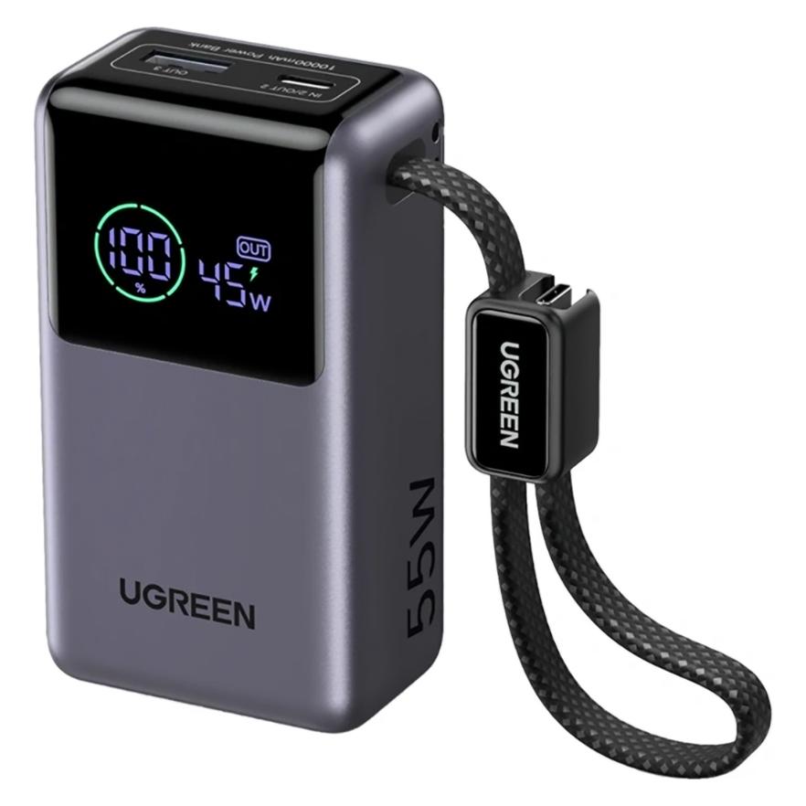 Ugreen Powerbank PB727 10000mAh 55W USB + USB-C (10000 mAh, 55 W) (85301B)