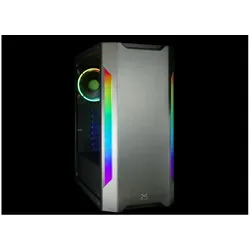 Droxio Caja Bagger Atx Gaming Lat. Crist Templado (ATX), PC Gehäuse, Schwarz