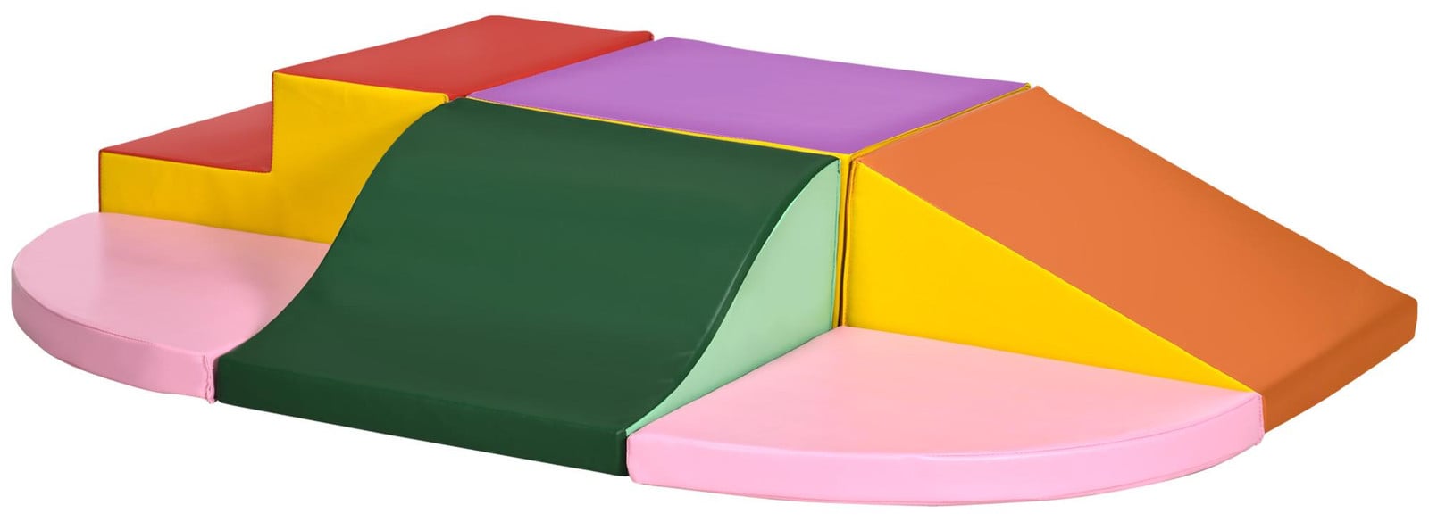 HOMCOM Schuimblokken 6-delig Zachte modulaire kinderspeelset