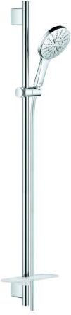 Grohe Rainshower SmartActive 130 Brausegarnitur 26548000 chrom, Brausestange 900mm, 3 Strahlarten, Durchflussbegrenzer 9,5 l/min