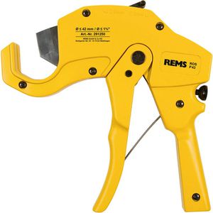 Rems Rohrschneider ROS P 42, 291250 R, Rohrschere, bis 42 mm Ø, für Kunststoff- und Verbundrohre