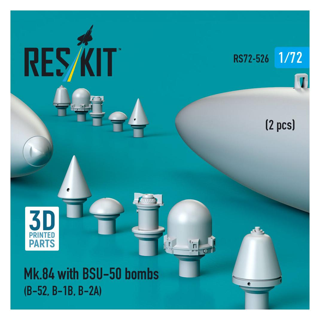 ResKit Mk.84 with BSU-50 bombs (2 pcs) (B-52, B-1B, B-2A) (3D Printed) (RS72-0526)