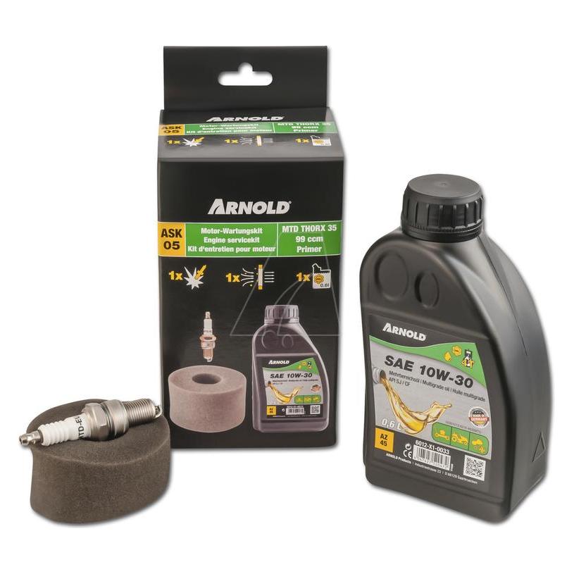 Arnold Motor Wartungskit MTD ThorX 35, 99 ccm, mit Primer (Rasenmäher, Rasentraktor) (9100-X1-0003)