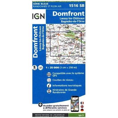 Domfront Lassay, Karte von Collectif Ign, IGN Frankreich, 978-2-7585-3374-0