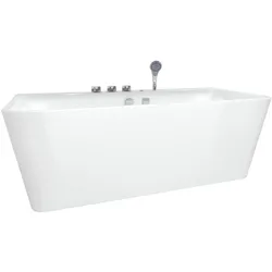 AcquaVapore freistehende Badewanne Wanne Acryl F05 170x80cm mit Komfort-Armatur