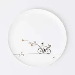 räder Geschenketeller Radfahrer Hobby 15cm