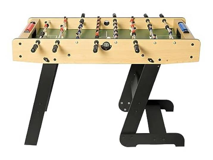 Vente-unique - Tischfußball Horton Holz Naturfarben Hell 121x61 Naturfarben hell Holz, Platte