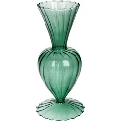 Vase RETRO grün (BHT 10x20x10 cm) - BHT 10x20x10 cm