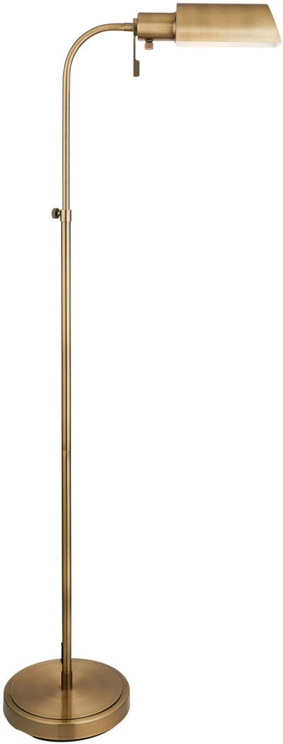 Heritage Hues Pharmacy Reader Floor Lamp finished in Ant. Brass Antique brass plate 110cm H X 25cm W X 35cm D