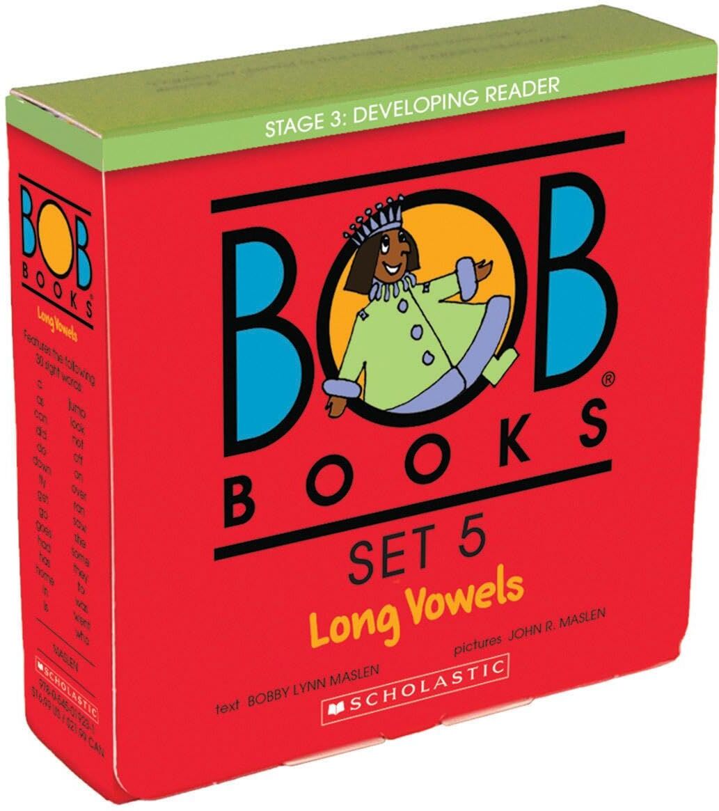 Scholastic Bob Books Set 5: Long Vowels (Stage 3: Developing Readers) 8 Books Set