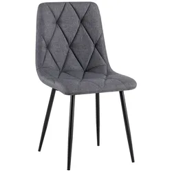 CLP Esszimmerstuhl Clairton Stoff   Farbe: dunkelgrau, Material: Stoff