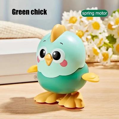 Uplift Treasures Clockwork Jumping Chicken Toy For Kids green