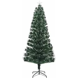 vidaXL Künstlicher Weihnachtsbaum Grün 210 cm PVC
