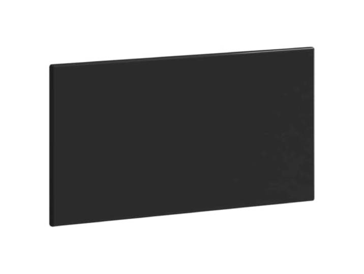 Makastle Wandmontiertes Kopfteil Schwarz 100x50 cm Holzwerkstoff