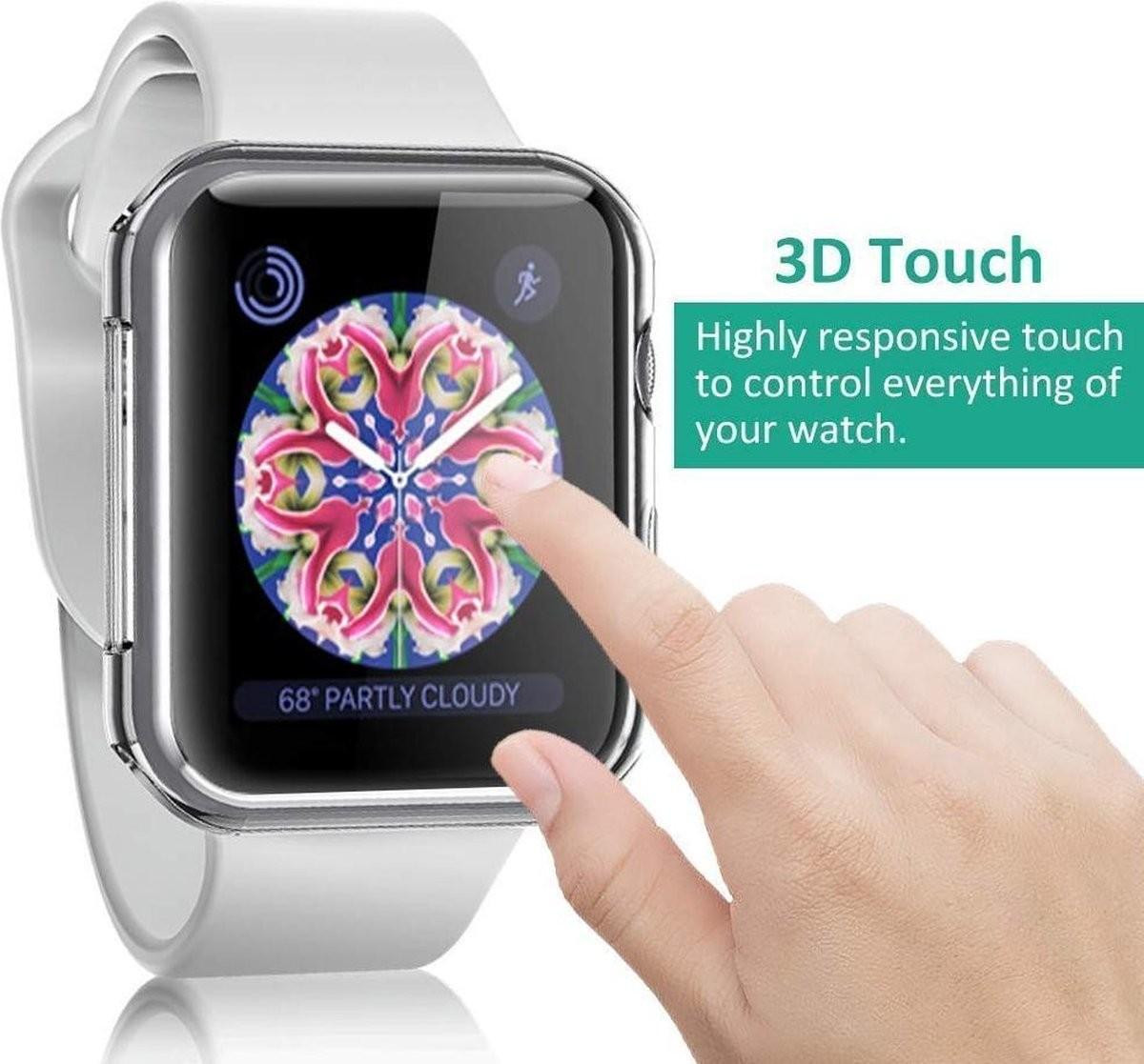 DrPhone FC20 TPU V2 Case voor Apple Watch 1 / 2 / 3 (38mm) - Transparant