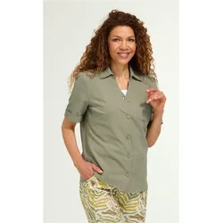 Baumwoll-Bluse in schilf in Größe 42 von DW-Shop, Schilf, 42