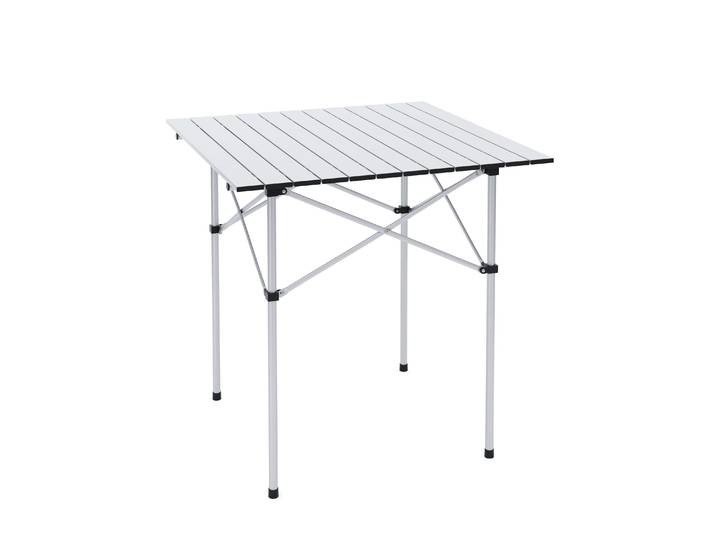 Campingtisch klappbar 70 x 70 cm silber