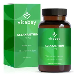 ASTAXANTHIN 12 mg Softgel-Kapseln Mikroalge vegan 57 g
