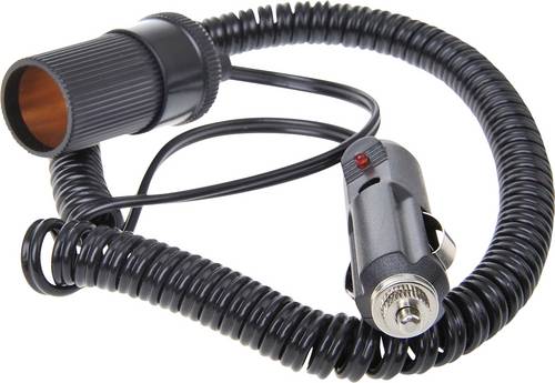 IWH Spiral-Verlängerungskabel 3 Meter 12/24 Volt Belastbarkeit Strom max.=10A 12 oder 24 V/DC