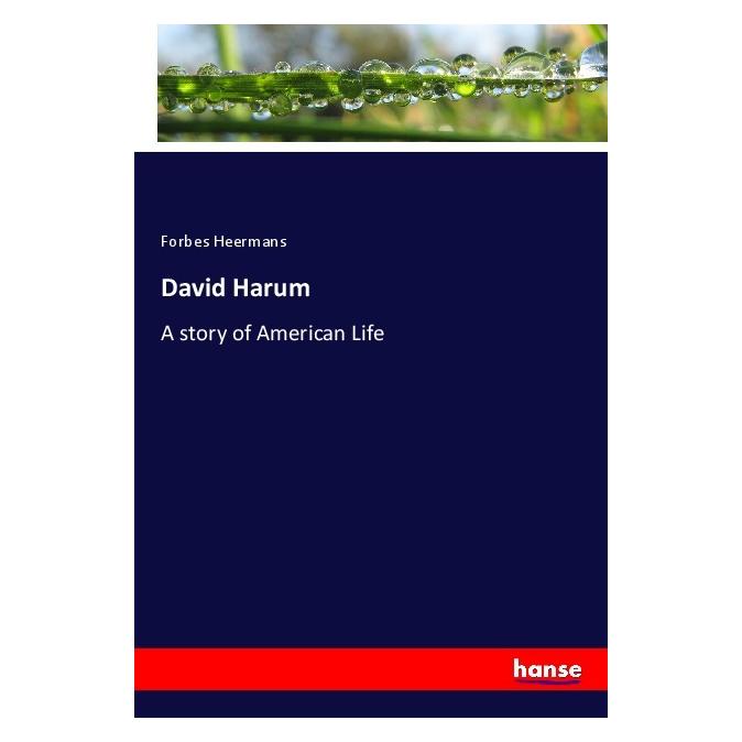 Hansebooks David Harum (Deutsch, Softcover, Forbes Heermans) (56904379)