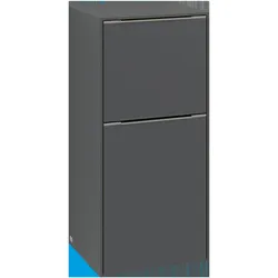 Villeroy & Boch Subway 3.0 Seitenschrank, 1 Auszug und eine Tür Anschlag links, 400x860x362mm, C59400AA, Farbe: Front/Korpus: White Oak, Griff: Aluminium glänzend